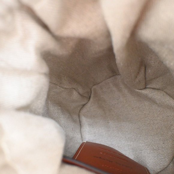 CHLOE Woody Small Basket Shoulder Hand Bag 2Way Canvas Leather Paper BN 93RH257 - Picture 11 of 16